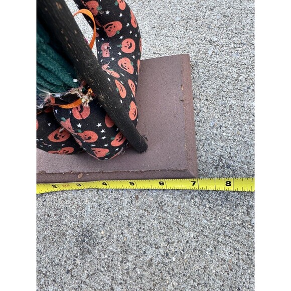 Vintage Halloween Witch standing figure vintage Handmade Rustic Farmhouse 25”H - Picture 8 of 9